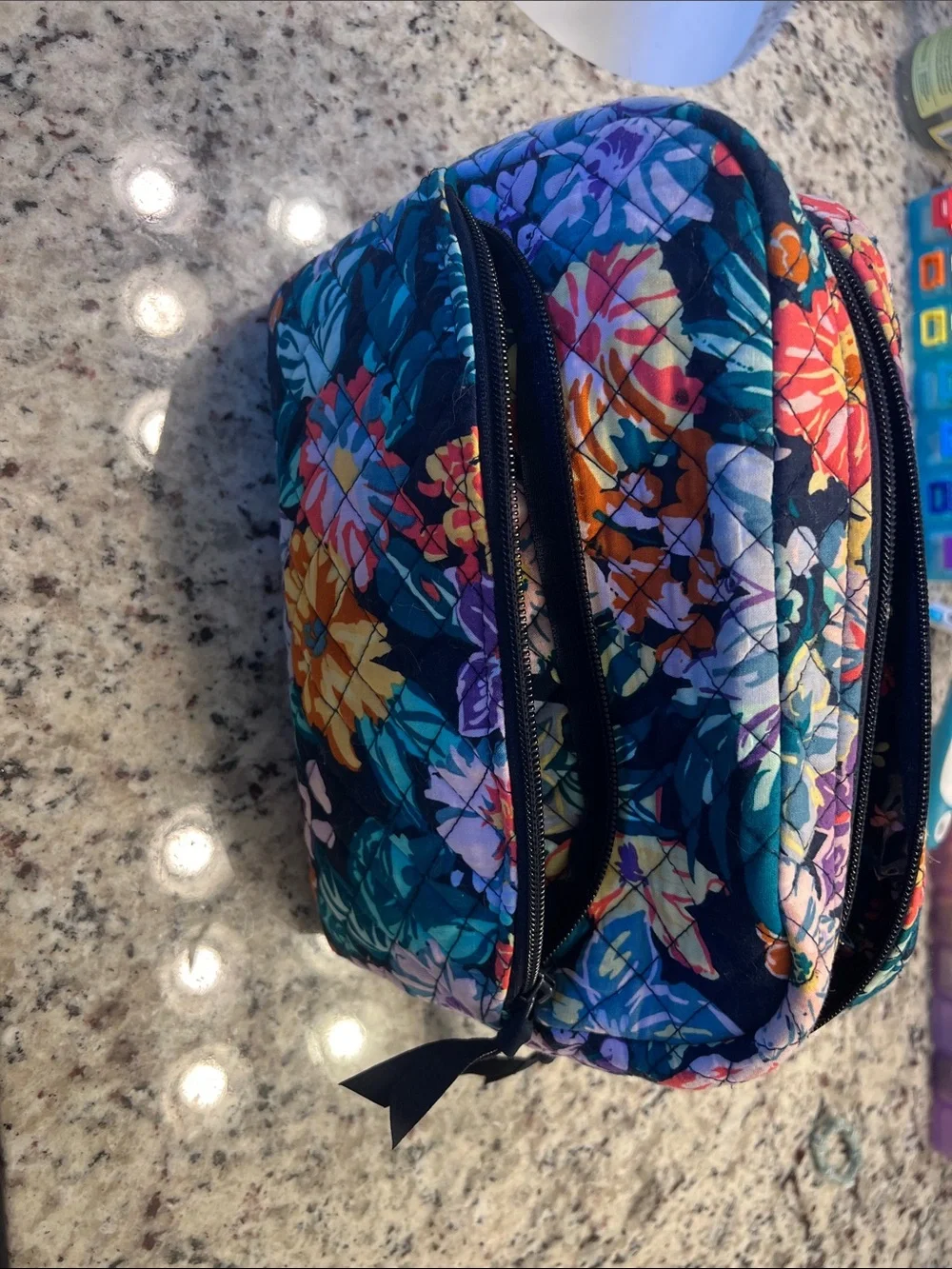 Vera Bradley makeup bag quilted